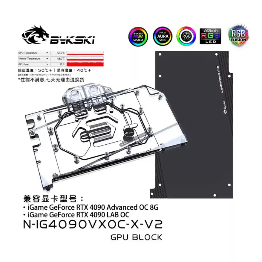 Bykski Water Block for Colorfu - огляд і ціна Rtx 4090 Water Block